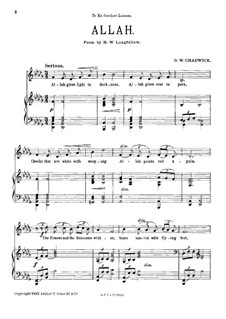 Allah: D Flat Major by George Whitefield Chadwick