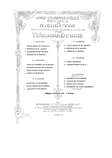 Twenty Pieces for Organ: No.1-4 by Alexis Chauvet