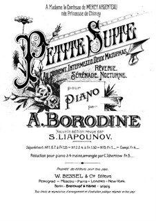 Petite suite: para piano de quadro mãos by Alexander Borodin