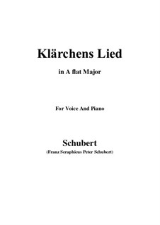 Die Liebe (Love), D.210: para voz e piano (A flat maior) by Franz Schubert