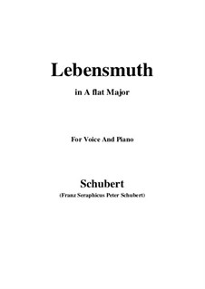Lebensmuth (Courage for Living), D.883: A flat Major by Franz Schubert