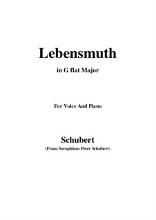 Lebensmut (Unvollendet), D.937: G flat Major by Franz Schubert