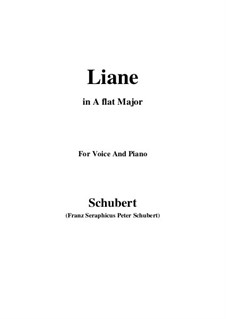 Liane, D.298: A flat Major by Franz Schubert