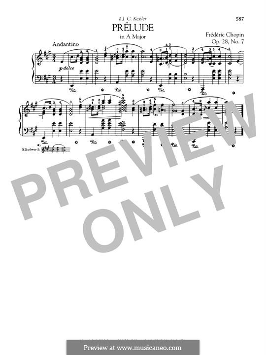 No.7 in A Major: Para Piano by Frédéric Chopin