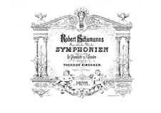 Symphony No.3 in E Flat Major 'Rhenish', Op.97: Version for two pianos eight hands – piano I parts by Robert Schumann