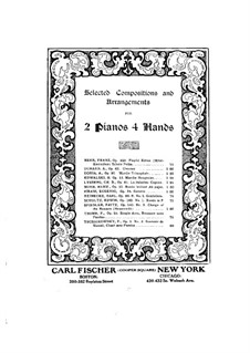 Charge of the Hussars for Two Pianos Four Hands, Op.140 No.3: piano parte I by Fritz Spindler