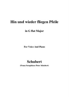 Hin und wieder fliegen Pfeile: G flat Major by Franz Schubert