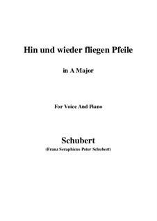 Hin und wieder fliegen Pfeile: A maior by Franz Schubert