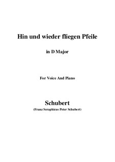 Hin und wieder fliegen Pfeile: D maior by Franz Schubert