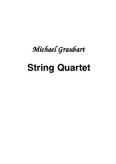 String Quartet: partes by Michael Graubart