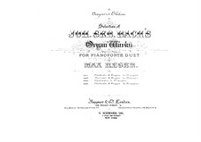 Prelude and Fugue No.11 in G Major, BWV 541: arranjos para piano de quatro mãos by Johann Sebastian Bach