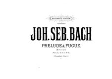 Prelude and Fugue No.18 in E Minor 'Wedge', BWV 548: para piano de quadro mãos by Johann Sebastian Bach