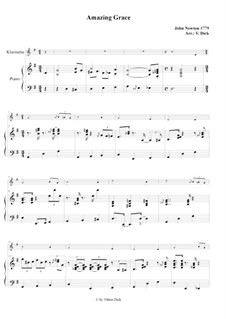 Solo instrument and piano version: para clarinete e piano by folklore