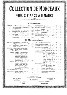 Egmont, Op.84: Overture, for two pianos eight hands – piano I part by Ludwig van Beethoven