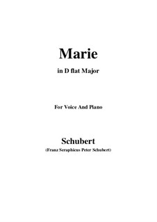 Marie (Mary), D.658: D flat Major by Franz Schubert