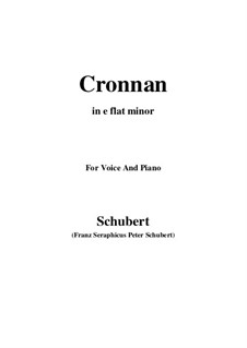 Cronnan, D.282: E flat minor by Franz Schubert