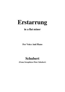 No.4 Erstarrung (Numbness): For voice and piano (a flat minor) by Franz Schubert