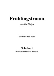 No.11 Frühlingstraum (Dream of Springtime): para voz e piano (A flat maior) by Franz Schubert