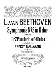 Complete set: versão para dois pianos de quatro mãos - piano parte I by Ludwig van Beethoven
