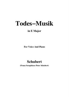 Todesmusik (Death Music), D.758 Op.108 No.2: E Major by Franz Schubert