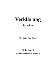 Verklärung (Transfiguration), D.59: C minor by Franz Schubert