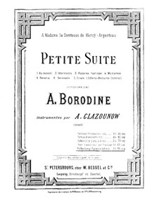 Petite suite: para dois pianos de quatro mãos - piano parte I by Alexander Borodin