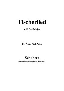 Tischlerlied (Carpenter's Song), D.274: E flat maior by Franz Schubert
