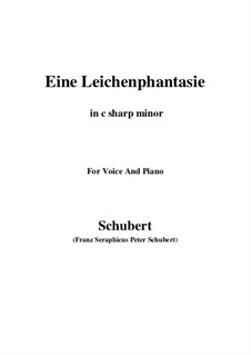 Eine Leichenphantasie, D.7: C sharp minor by Franz Schubert