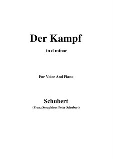 Der Kampf (The Battle), D.594 Op.110: D minor by Franz Schubert