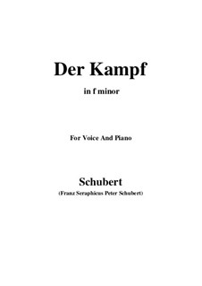 Der Kampf (The Battle), D.594 Op.110: F minor by Franz Schubert