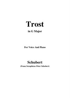 Trost (Comfort), D.523: G maior by Franz Schubert