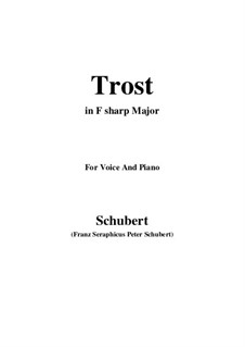 Trost (Comfort), D.523: F sharp Major by Franz Schubert