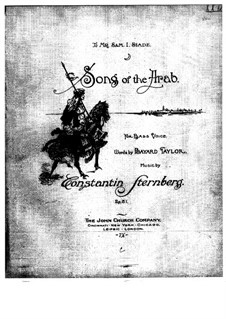 Song of the Arab, Op.81: Song of the Arab by Constantin Sternberg