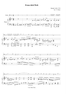 Two instruments version: para Violoncelo e piano by Georg Friedrich Händel