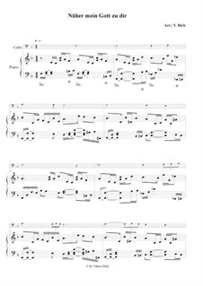 Nearer, My God, To Thee: para Violoncelo e piano by Lowell Mason