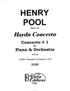 Sonata for Piano No.33 in C Minor, Hob.XVI/20: Version for piano and orchestra, Op.16 by Joseph Haydn