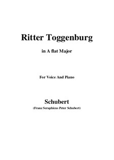 Ritter Toggenburg (The Knight of Toggenburg), D.397: A flat Major by Franz Schubert