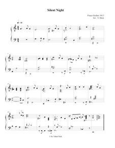 Piano version: para um único musico (Editado por H. Bulow) by Franz Xaver Gruber