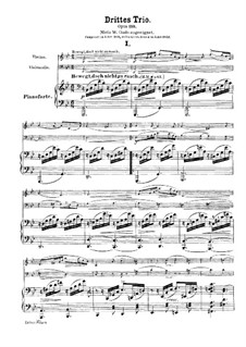 Piano Trio No.3 in G Minor, Op.110: Partitura completa by Robert Schumann