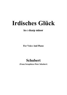 Vier Refrain-Lieder, D.866 Op.95: No.4 Irdisches Glück (c sharp minor) by Franz Schubert