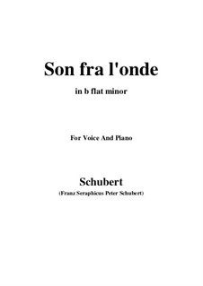 Son fra l'onde: B flat minor by Franz Schubert