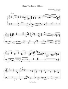 Ich bete an die Macht der Liebe: Für Solo Klavier by Dmitry Bortnianski