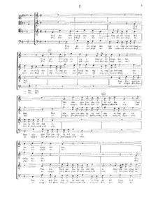 Ten Songs for Four Voices, Op.73: Ten Songs for Four Voices by Clément Janequin