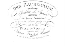 Der Zauberring oder Harlekin als Spinne, Op.46: Der Zauberring oder Harlekin als Spinne by Johann Nepomuk Hummel