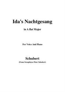 Idens Nachtgesang (Ida's Song to the Night), D.227: A flat Major by Franz Schubert