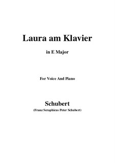 Laura at the Piano, D.388: First version (E Major) by Franz Schubert