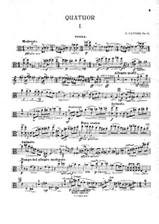 Piano Quartet in A Minor, Op.31: parte viola by Georgy Catoire