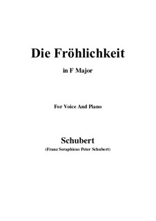 Die Fröhlichkeit, D.262: G flat Major by Franz Schubert