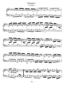 Prelude and Fugue No.2 in C Minor, BWV 871: Para Piano by Johann Sebastian Bach