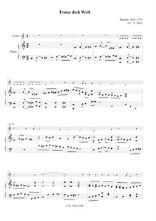 Two instruments version: para violino by Georg Friedrich Händel